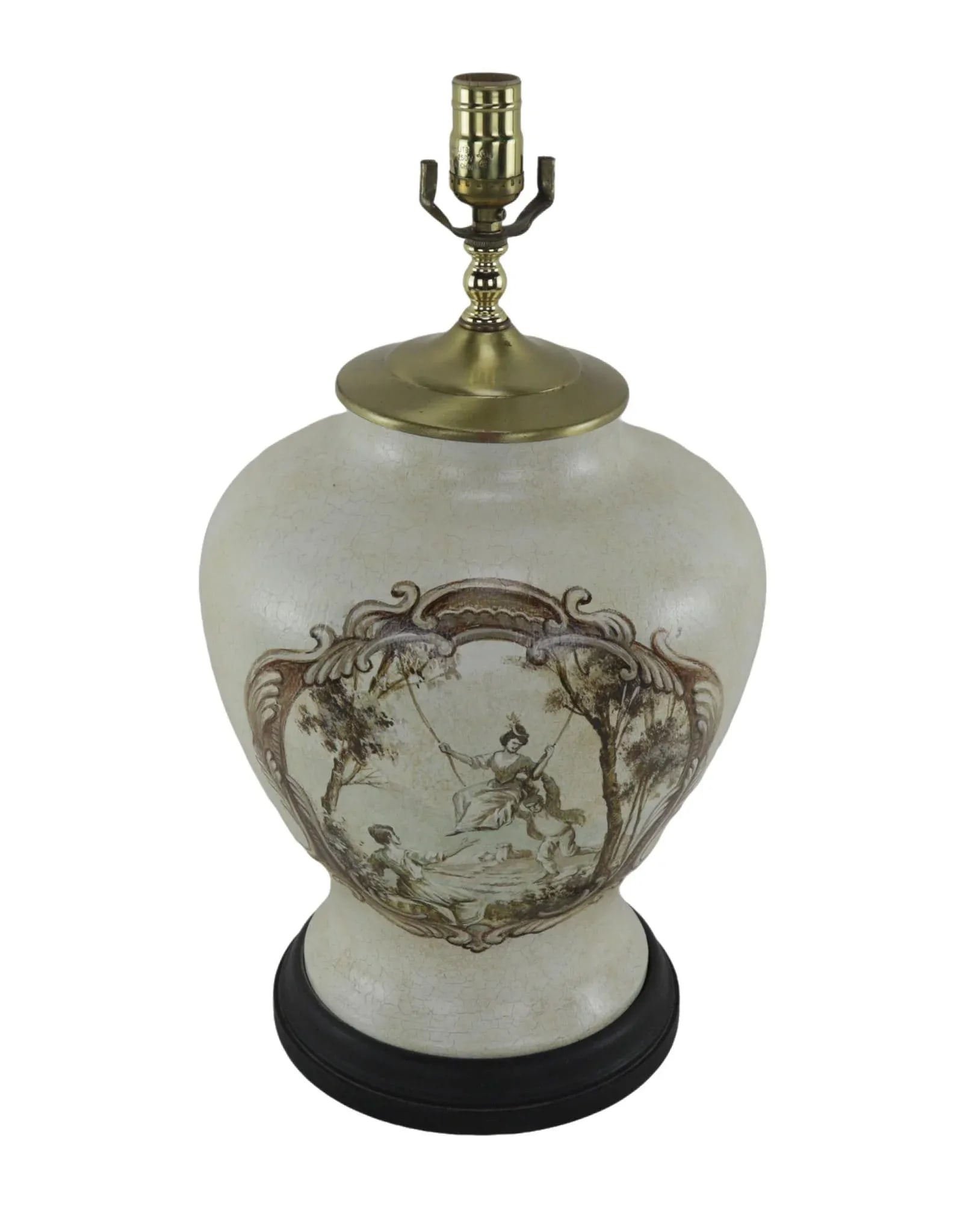 20th Century French Hand-Painted Table Lamp - 2