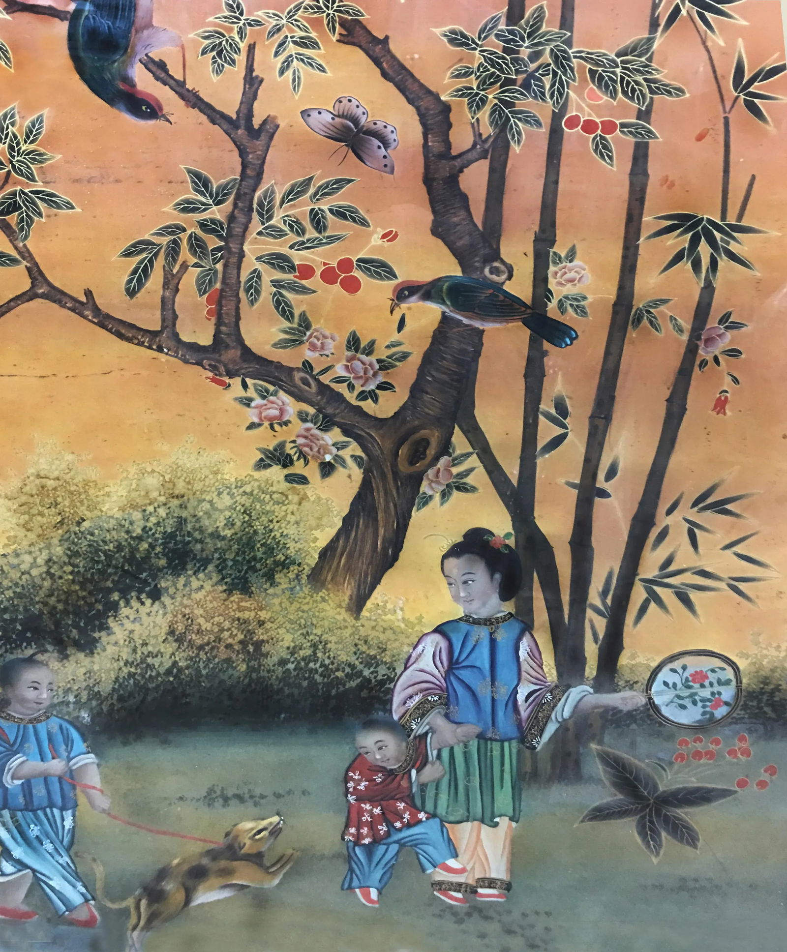 Late 19 Century Chinese Reverse Painting Panel - 2