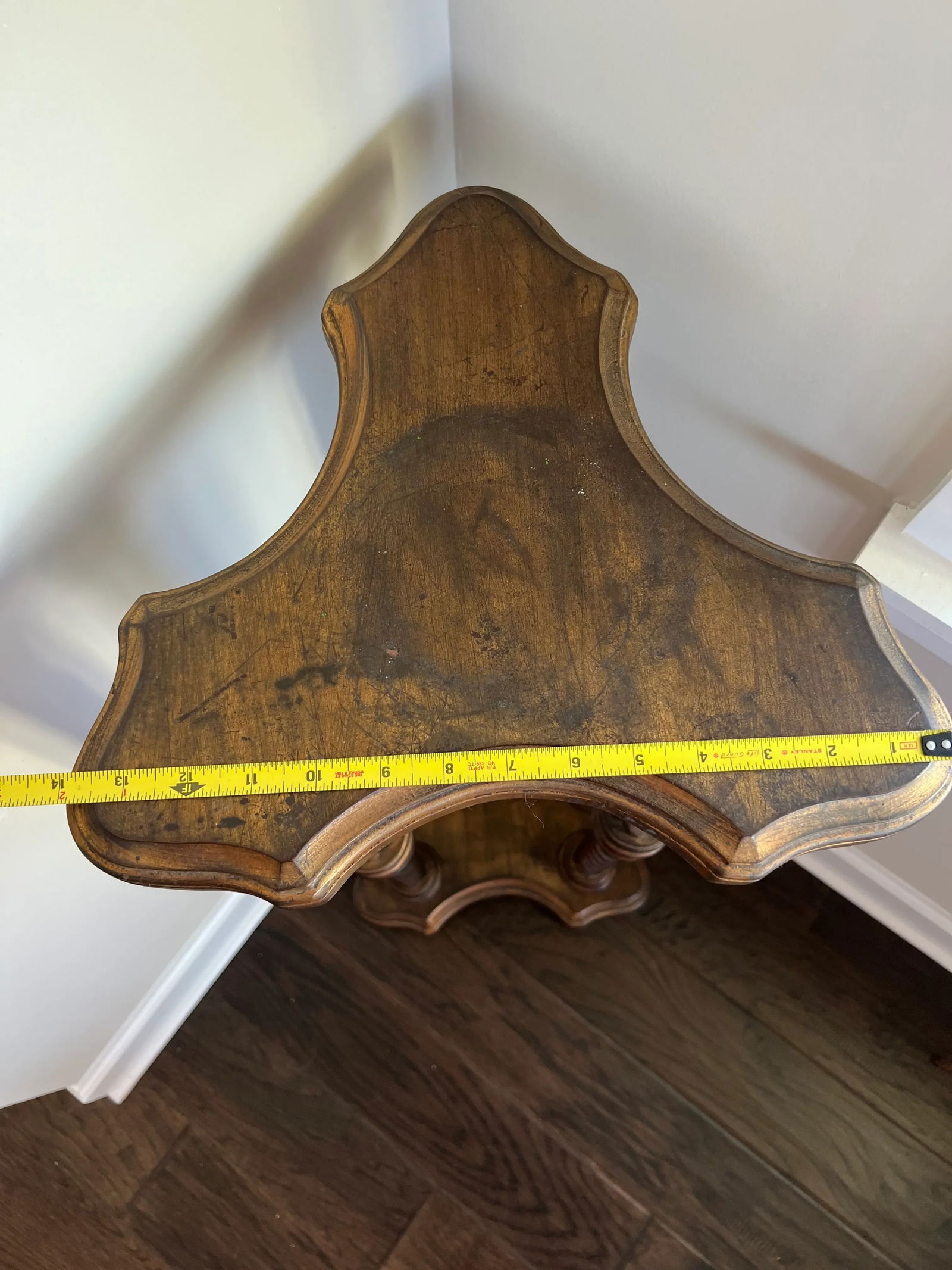 Vintage Venetian Gold Twisted Leg Pedestal - 7