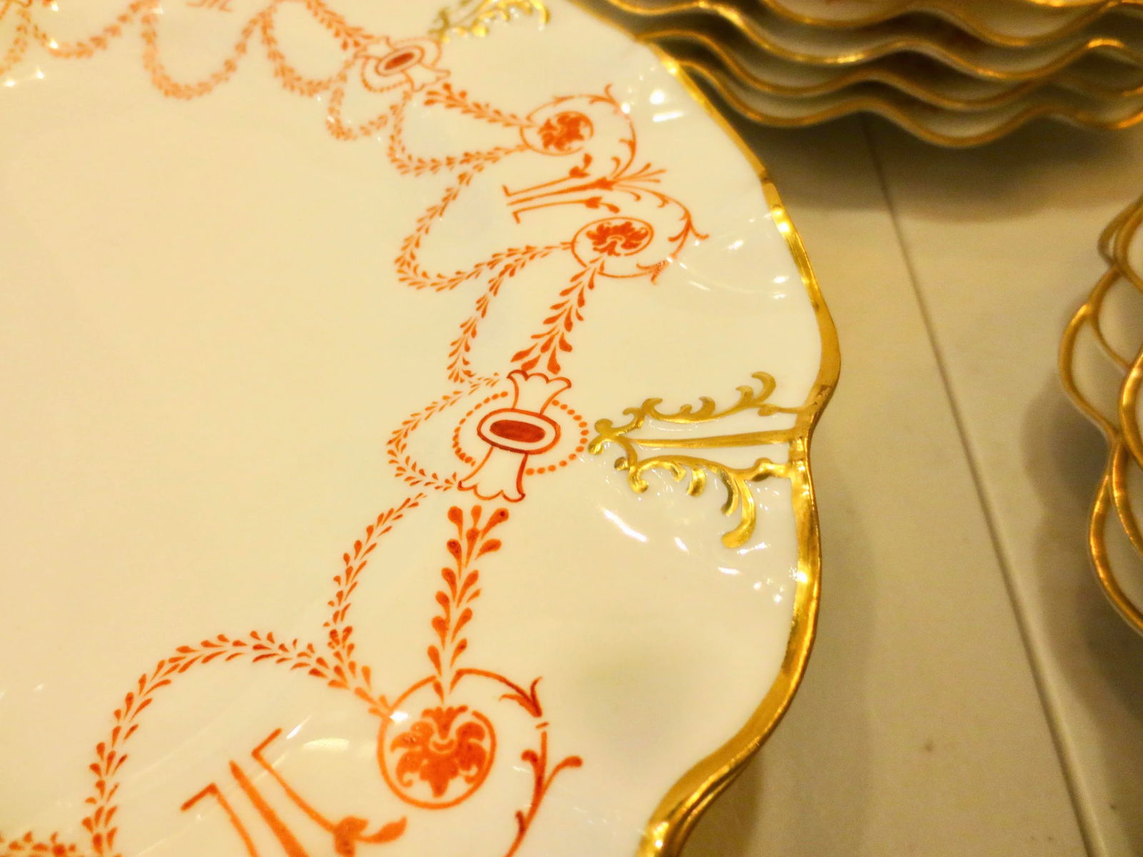 Vintage Early 20th Century Porcelain Royal Crown Darby -A Set of 15 - 6