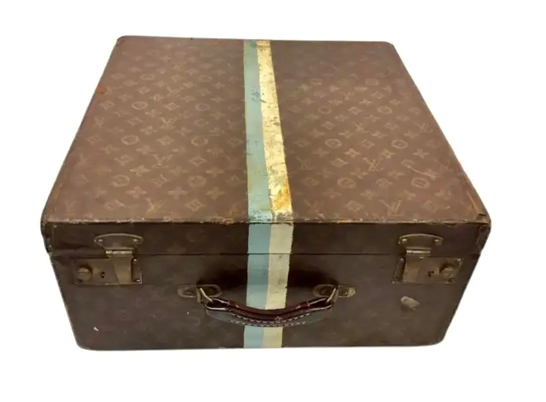 Antique Louis Vuitton Monogram Cube Trunk - 12