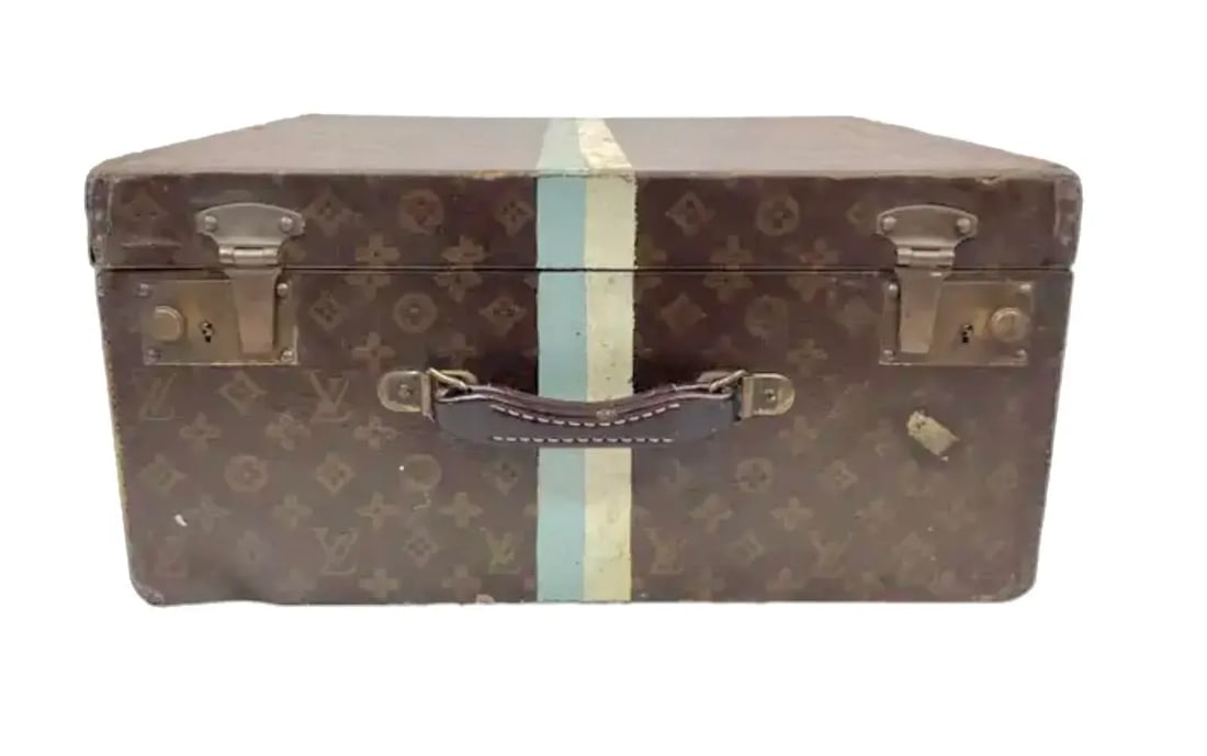 Antique Louis Vuitton Monogram Cube Trunk - 2