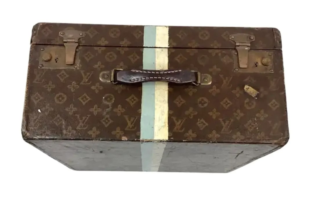 Antique Louis Vuitton Monogram Cube Trunk - 3