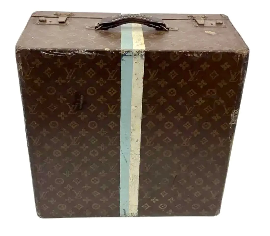 Antique Louis Vuitton Monogram Cube Trunk - 4