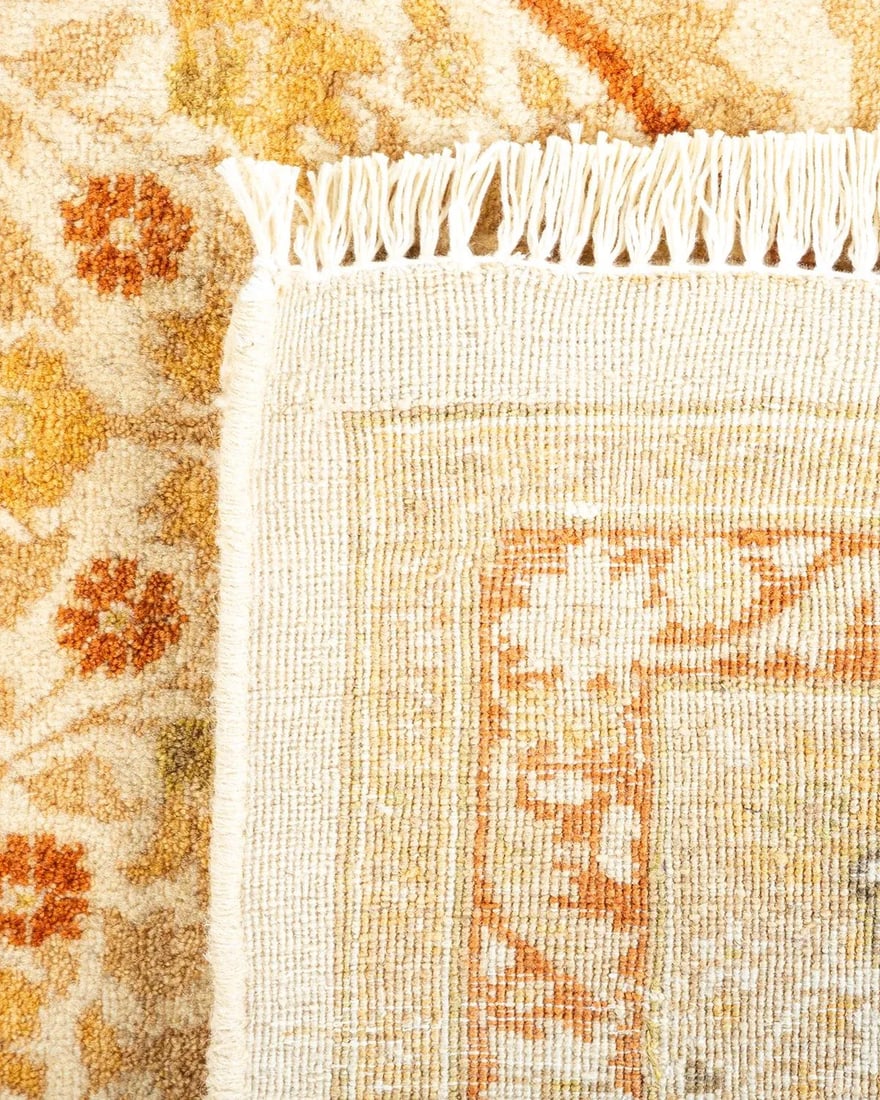 Mogul, One-of-a-Kind Hand-Knotted Area Rug - Ivory, 6' 2" x 9' 4" - 5