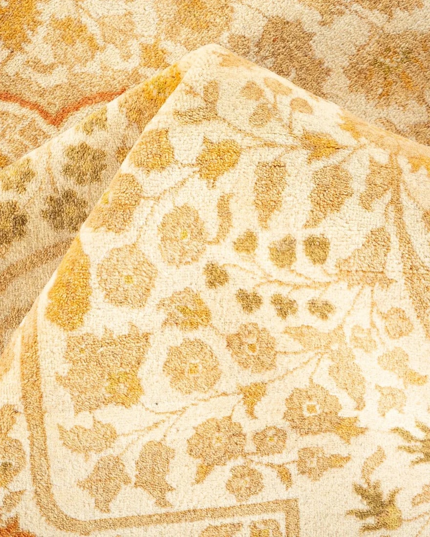 Mogul, One-of-a-Kind Hand-Knotted Area Rug - Ivory, 6' 2" x 9' 4" - 7