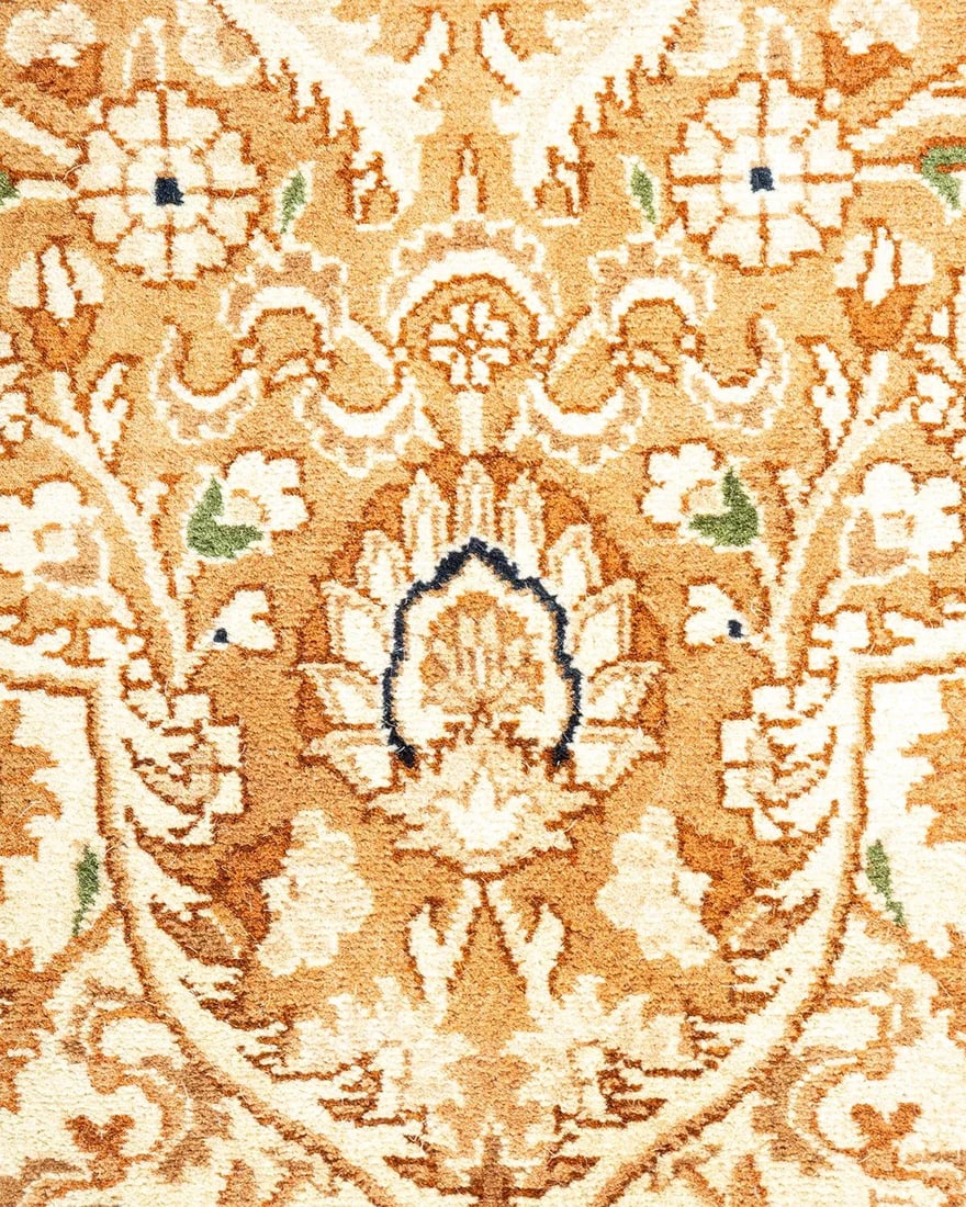 Mogul, One-of-a-Kind Hand-Knotted Area Rug - Yellow, 6' 1" x 9' 5" - 3