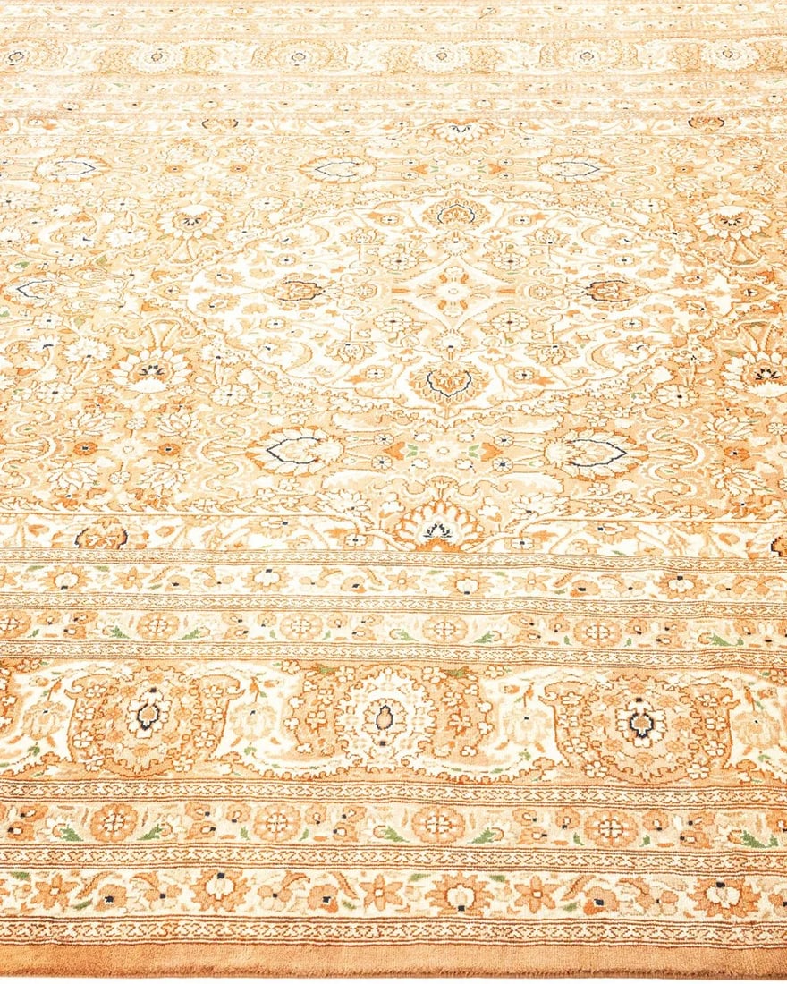 Mogul, One-of-a-Kind Hand-Knotted Area Rug - Yellow, 6' 1" x 9' 5" - 4