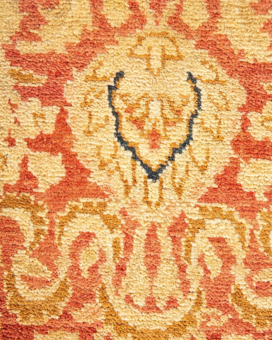 Mogul, One-of-a-Kind Hand-Knotted Area Rug - Orange, 6' 3" x 9' 2" - 3