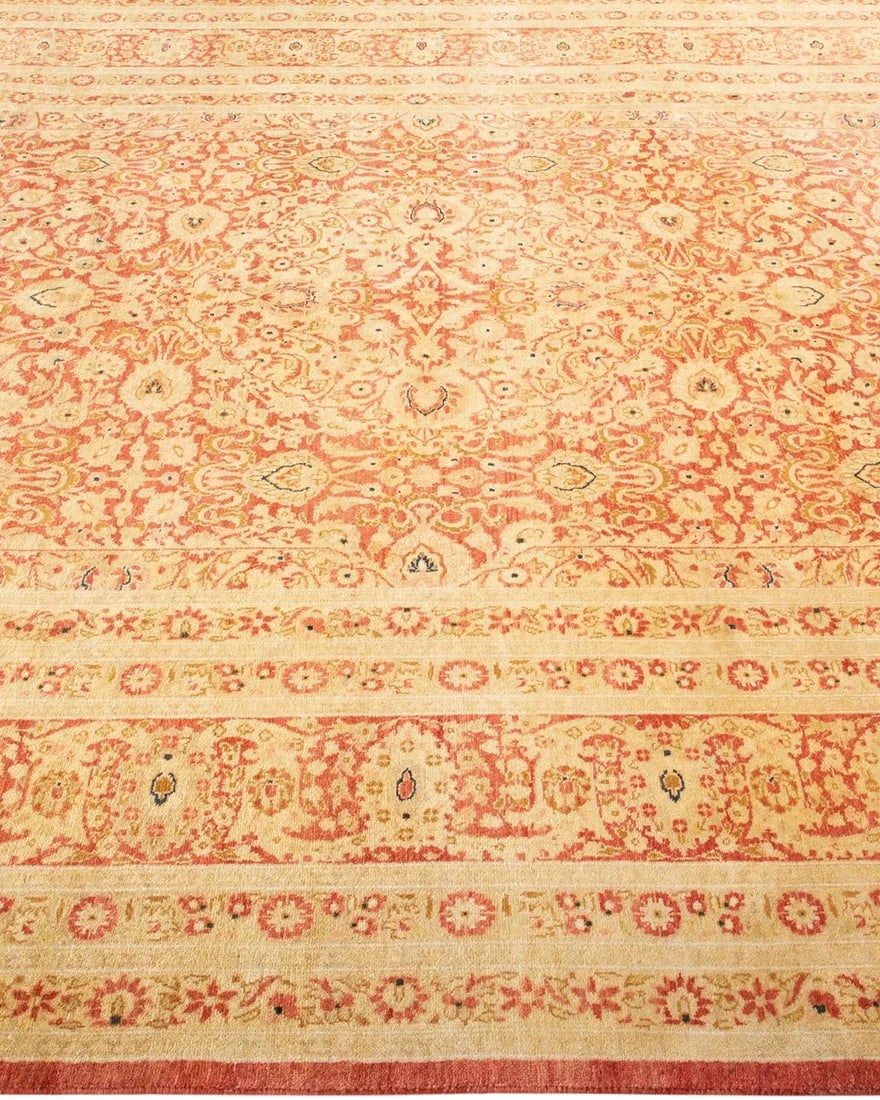 Mogul, One-of-a-Kind Hand-Knotted Area Rug - Orange, 6' 3" x 9' 2" - 4