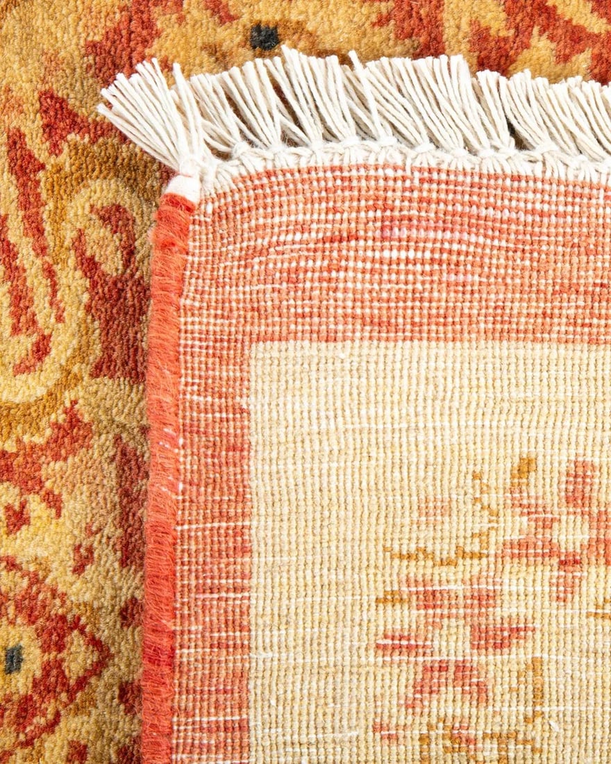 Mogul, One-of-a-Kind Hand-Knotted Area Rug - Orange, 6' 3" x 9' 2" - 5