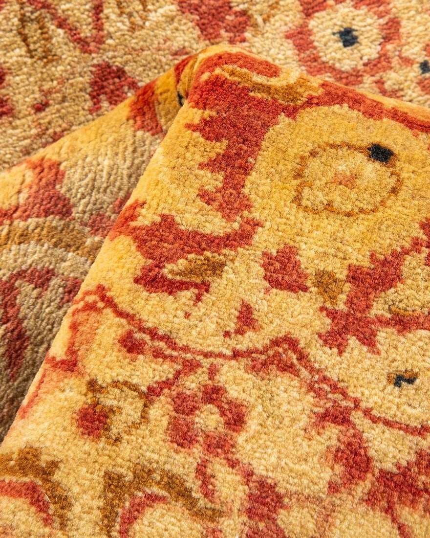 Mogul, One-of-a-Kind Hand-Knotted Area Rug - Orange, 6' 3" x 9' 2" - 7