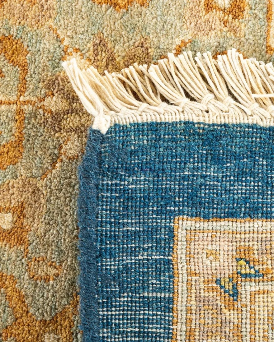 Mogul, One-of-a-Kind Hand-Knotted Area Rug - Blue, 9' 3" x 15' 0" - 5