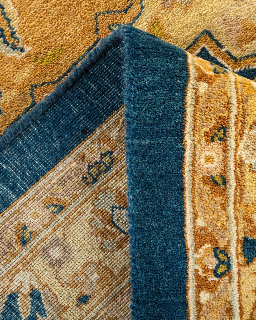 Mogul, One-of-a-Kind Hand-Knotted Area Rug - Blue, 9' 3" x 15' 0" - 6