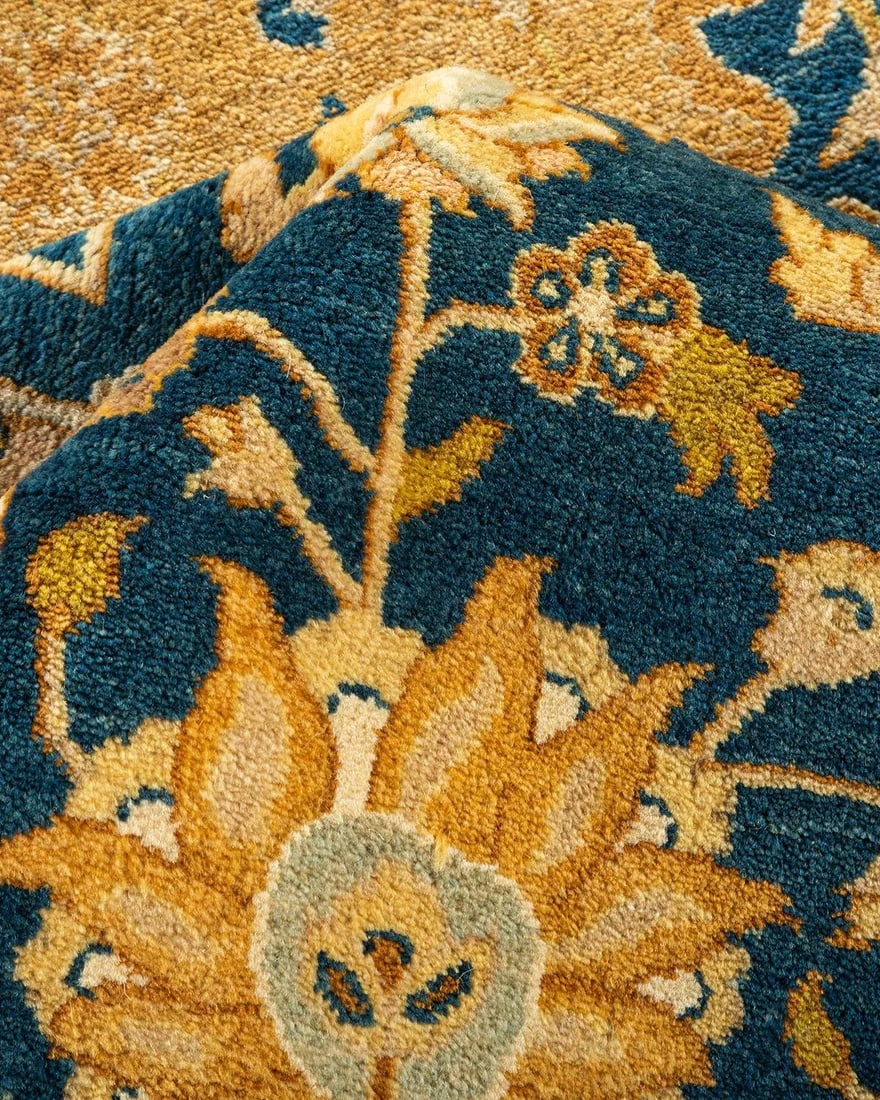 Mogul, One-of-a-Kind Hand-Knotted Area Rug - Blue, 9' 3" x 15' 0" - 7