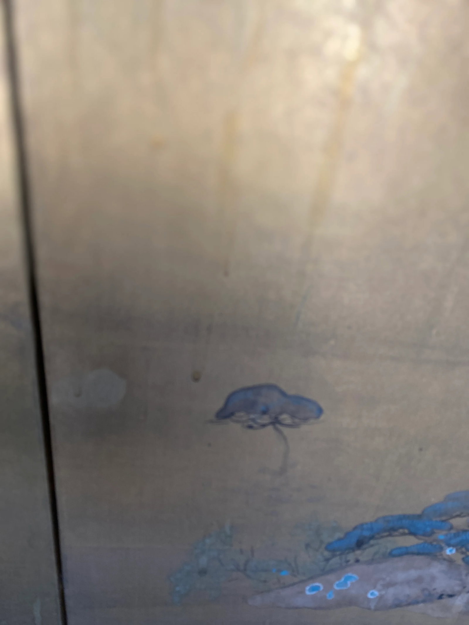 Large Japanese Byobu Four Panel Folding Screen Kano School "Tale of Genji" - 10