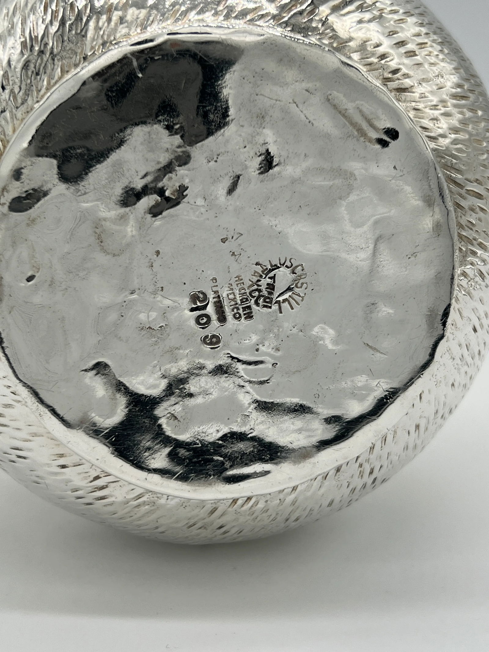 Vintage Los Castillo Malachite, Lapis Lazuli & Brass Mounted Silver Plated Pitcher - 5