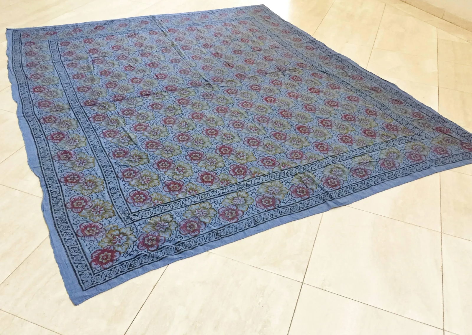 Kalamari Blue Textile From India - 2