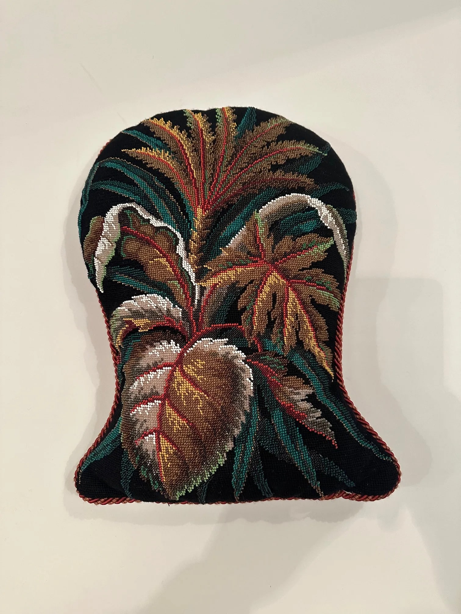 Beadwork Victorian Pillows -A Pair - 5