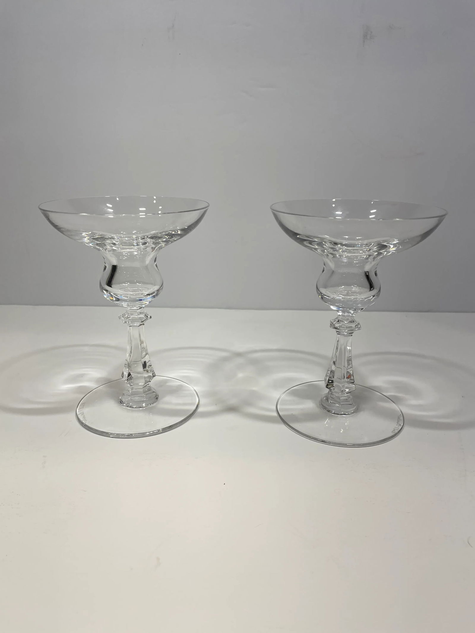 Pair of Val Saint-Lambert Crystal Candlesticks for Tiffany and Co. - 4