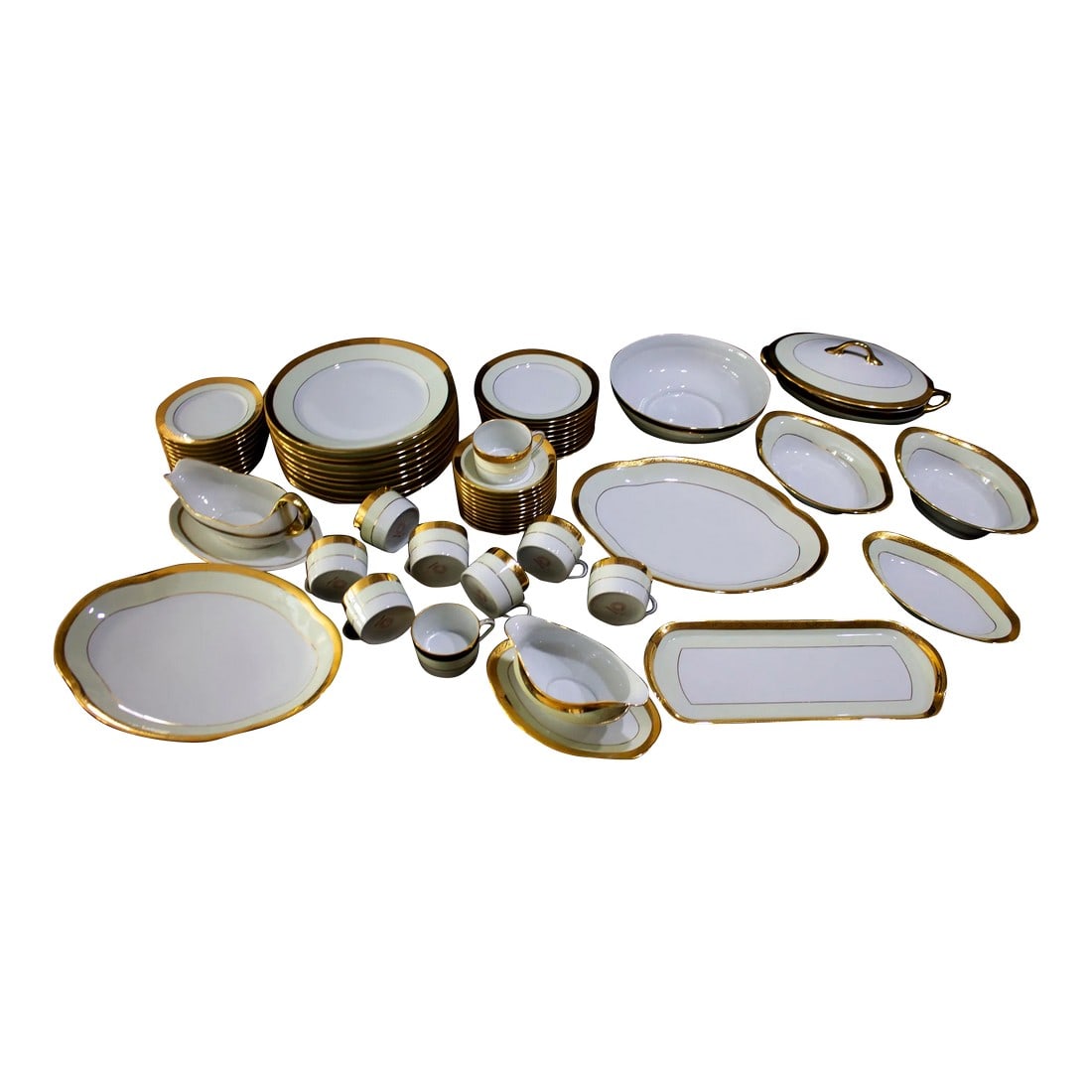 Rare Set C H. Field Haviland Limoges China - 62 Pieces -- Many Serving Pieces: Rare & amazing set of Haviland Limoges china made for C H Field Department store in Chicago somewhere between 1882 and 1941. This is a huge set that includes many serving pieces. It has been stored