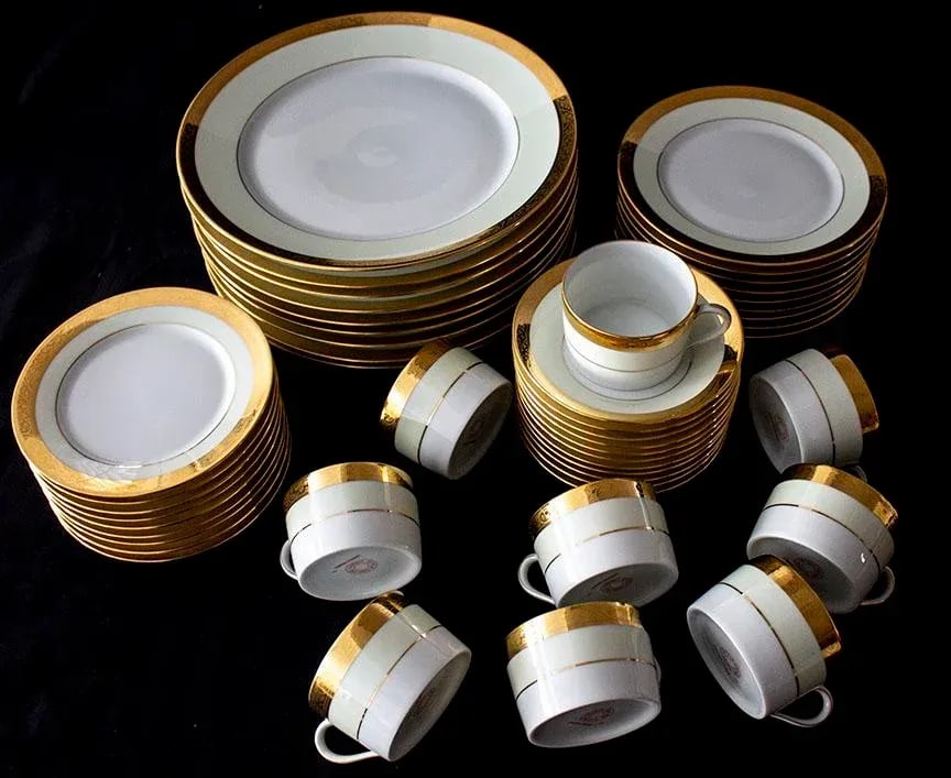 Rare Set C H. Field Haviland Limoges China - 62 Pieces -- Many Serving Pieces - 4