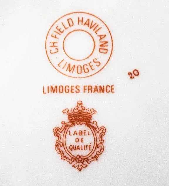 Rare Set C H. Field Haviland Limoges China - 62 Pieces -- Many Serving Pieces - 9