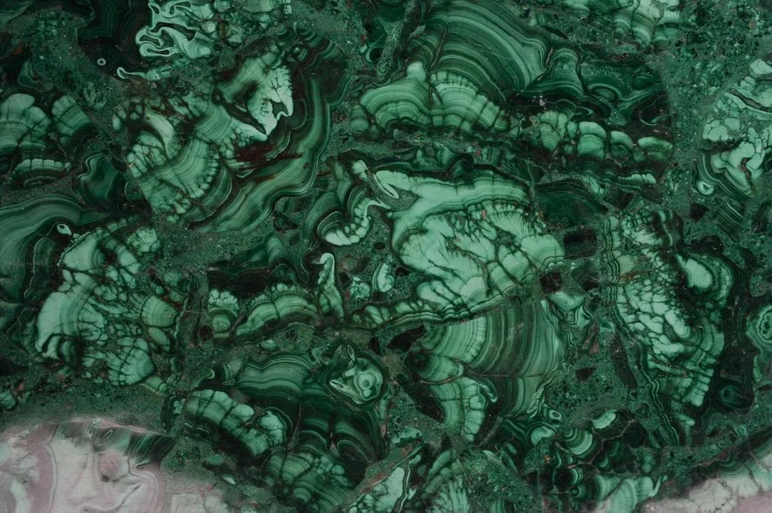 Natural Malachite & Bronze Nut Bowls - Set of 13 - 8