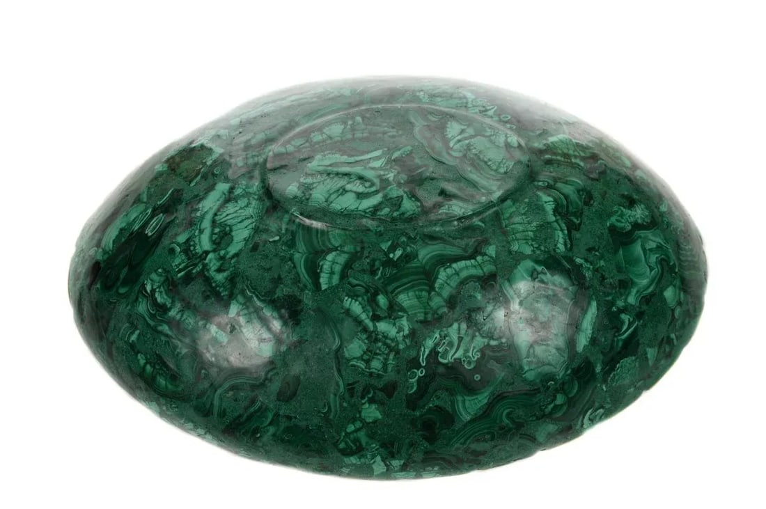 Natural Malachite & Bronze Nut Bowls - Set of 13 - 9