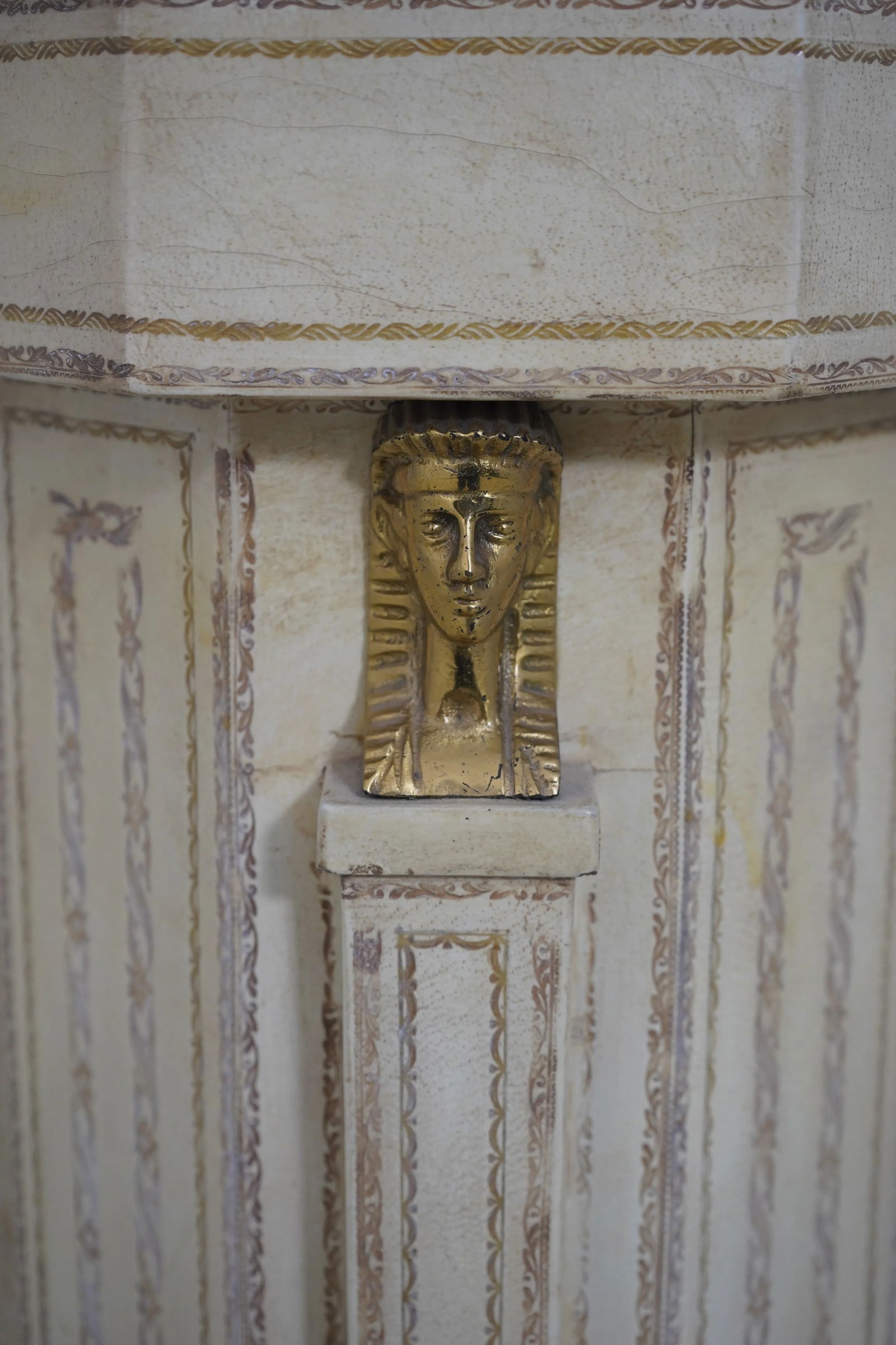 Maitland Smith Leather Wrapped French Empire Pedestal - 4