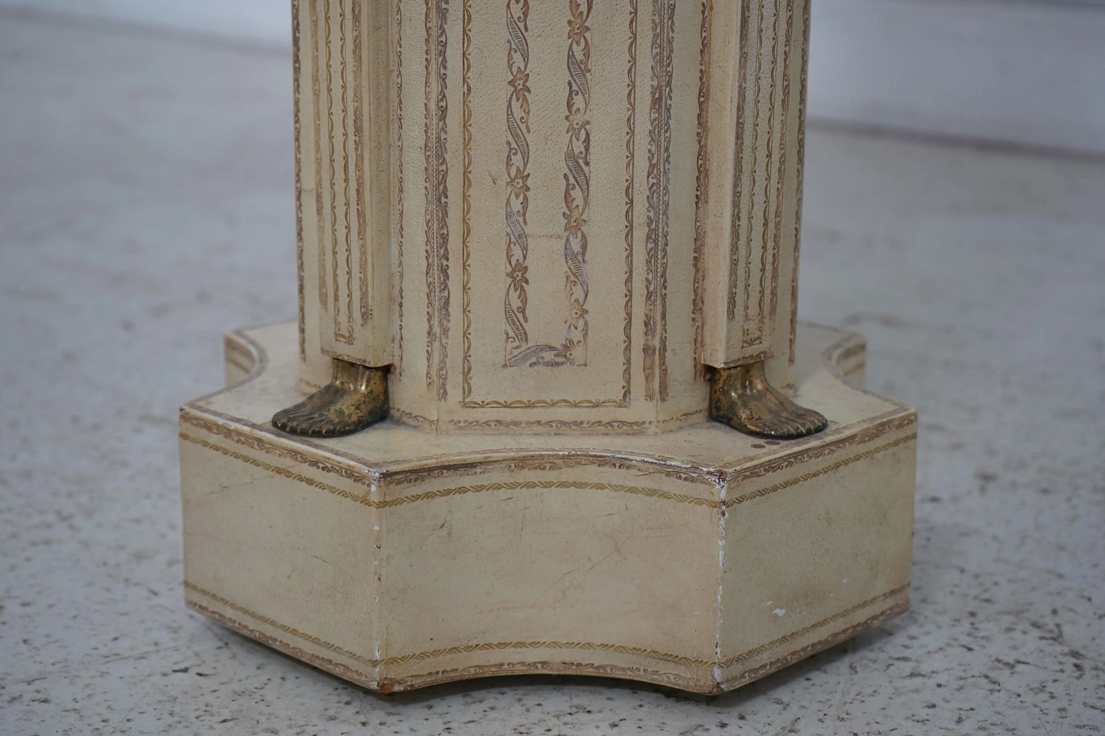 Maitland Smith Leather Wrapped French Empire Pedestal - 7