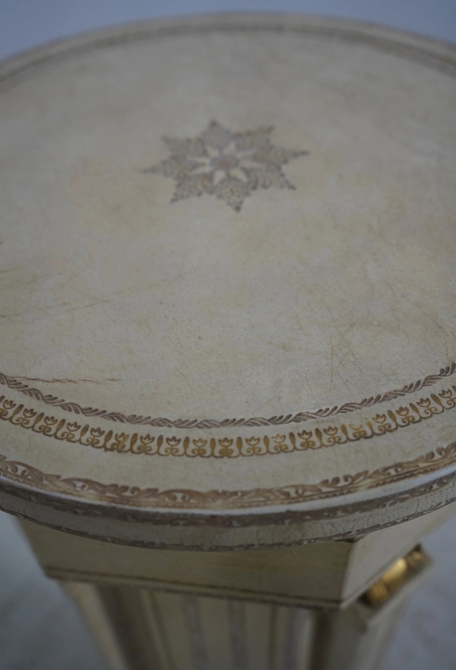 Maitland Smith Leather Wrapped French Empire Pedestal - 9