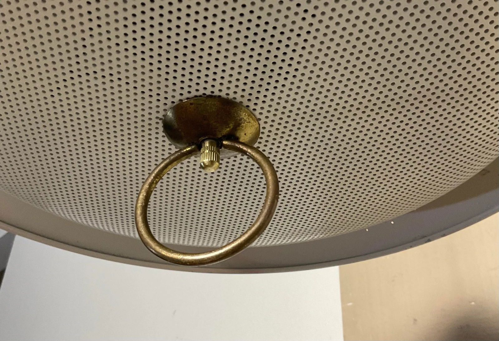 Stilnovo Vintage Telescopic Arm Wall Lamp With Perforated Red Metal Shade and Counter Weight, Circa - 10