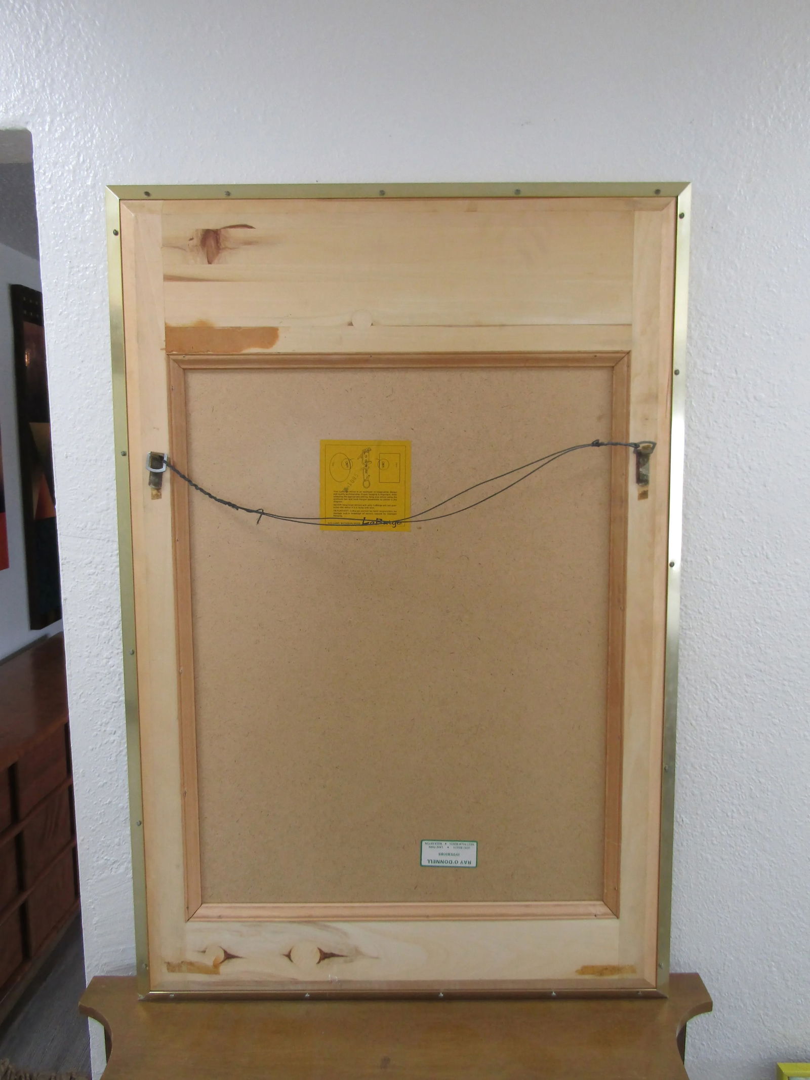 Vintage La Barge Reverse Glass Chinoiserie Mirror Signed J. Bivens 1981 - 10