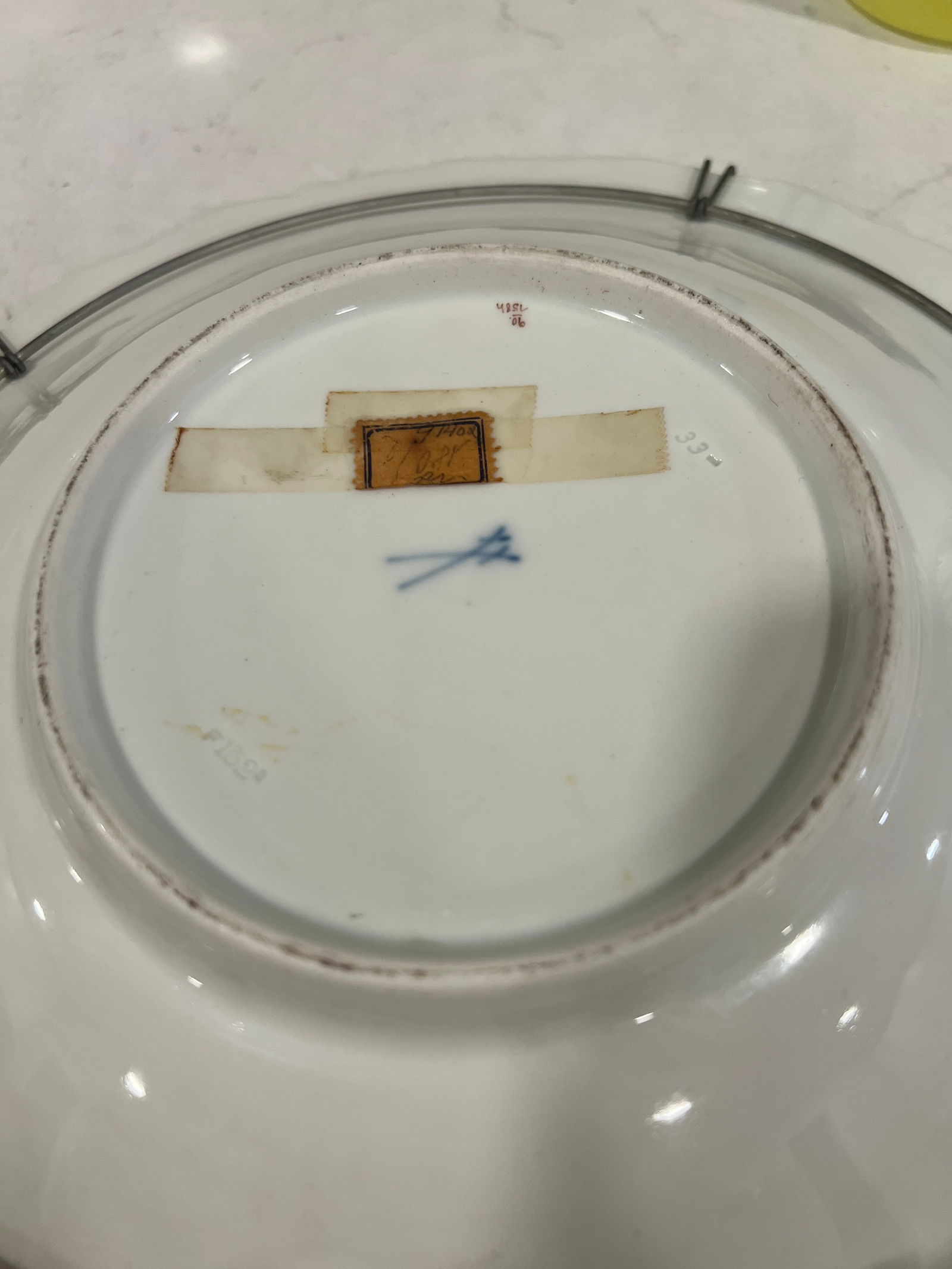 Pair, Antique Meissen Porcelain Ornithological & Gold Encrusted Chargers - 10