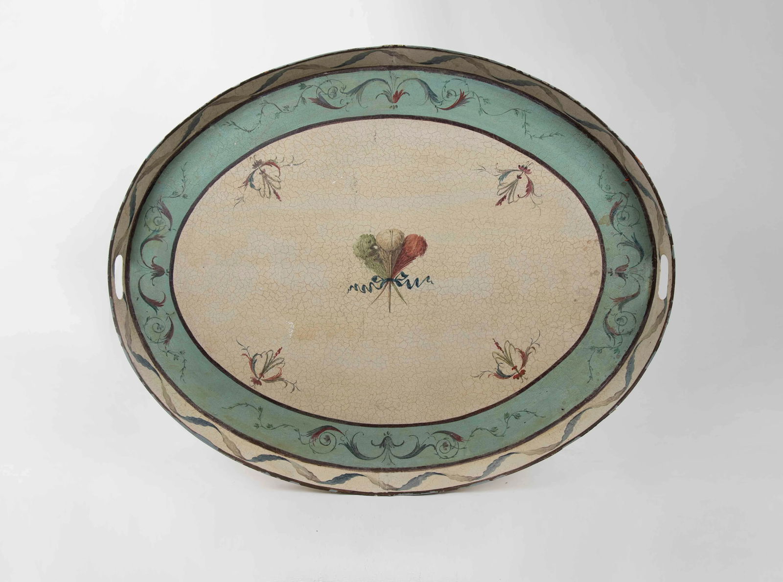 Vintage Tray in Muted Country Palette - 10