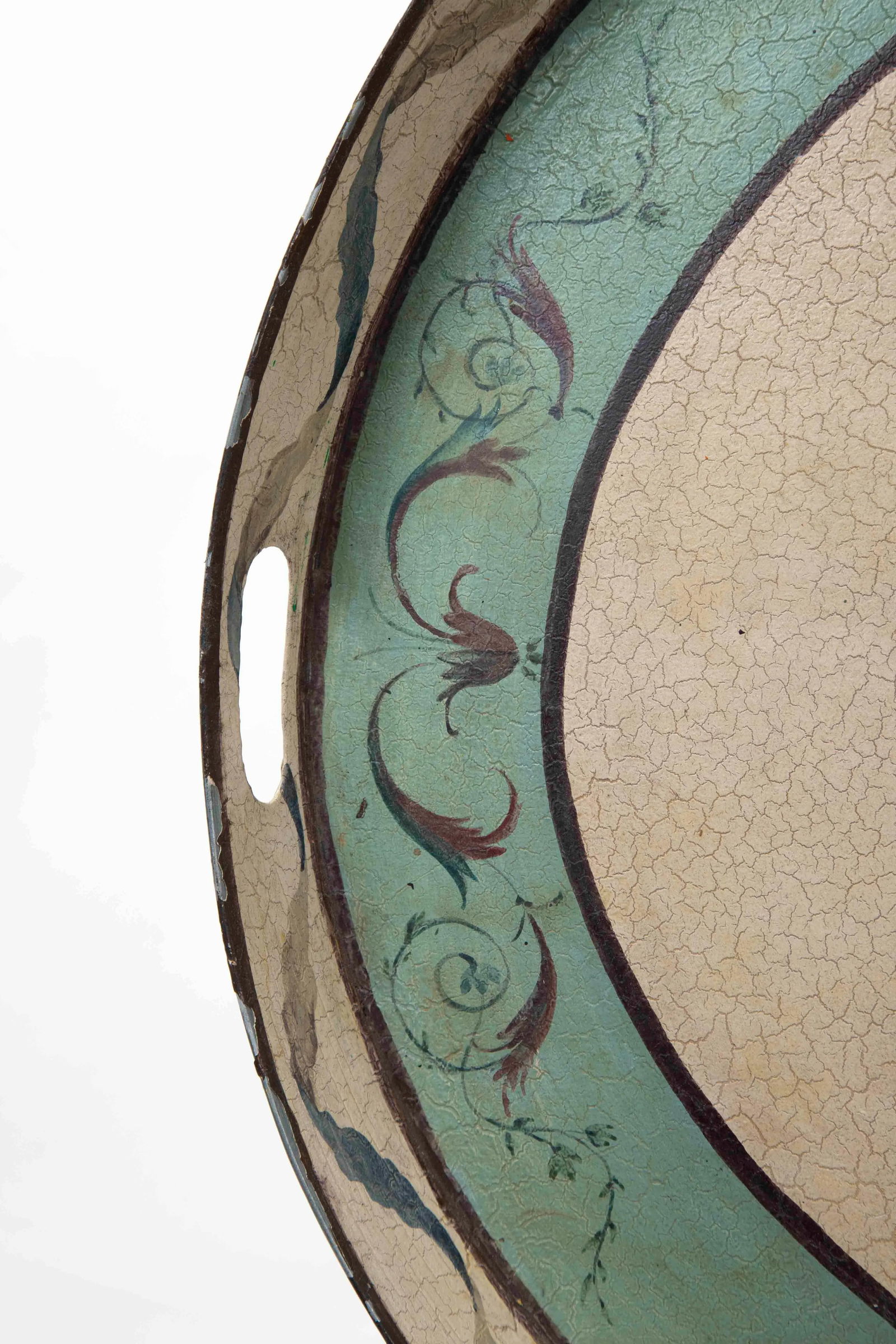 Vintage Tray in Muted Country Palette - 7