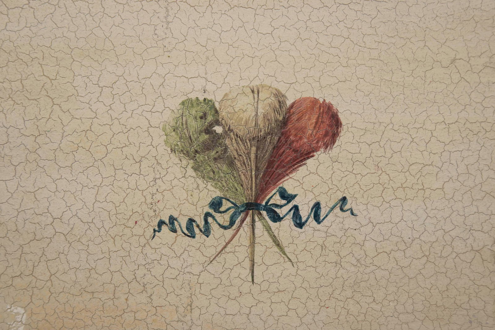 Vintage Tray in Muted Country Palette - 8