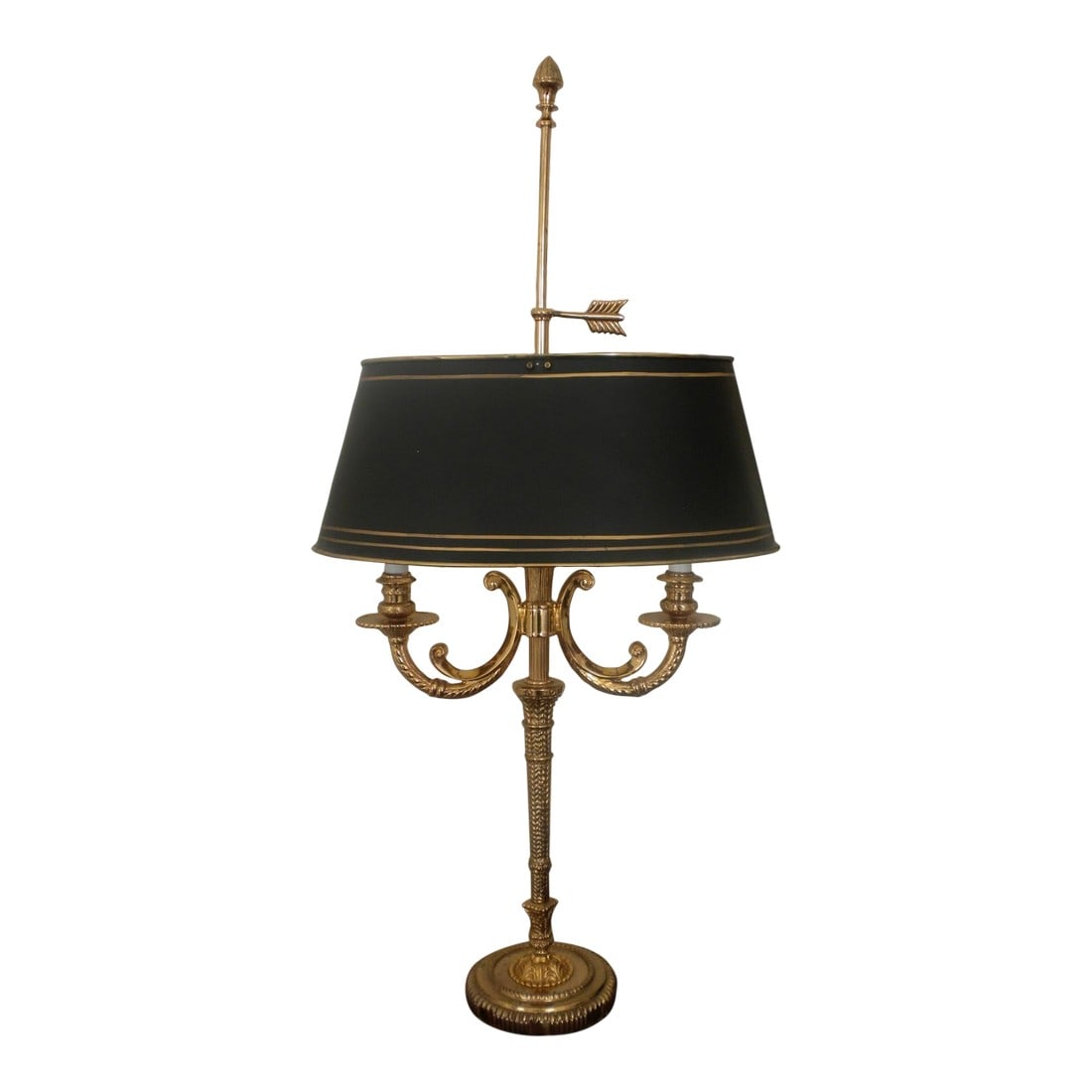 1990s Triple Arm Bouillote Style Lamp (1 of 9)