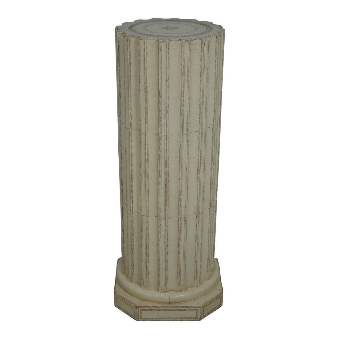 Maitland Smith Leather Wrapped Column Pedestal (1 of 10)