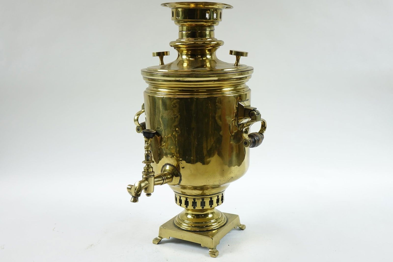 Antique Brass Samovar – 19th Century With Stamps - 3