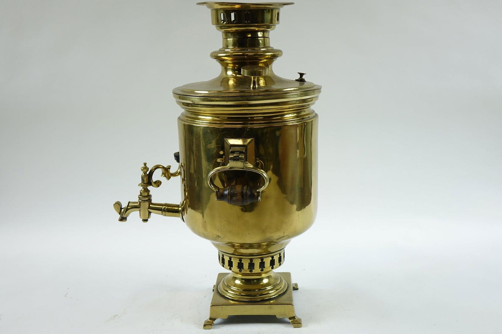 Antique Brass Samovar – 19th Century With Stamps - 4