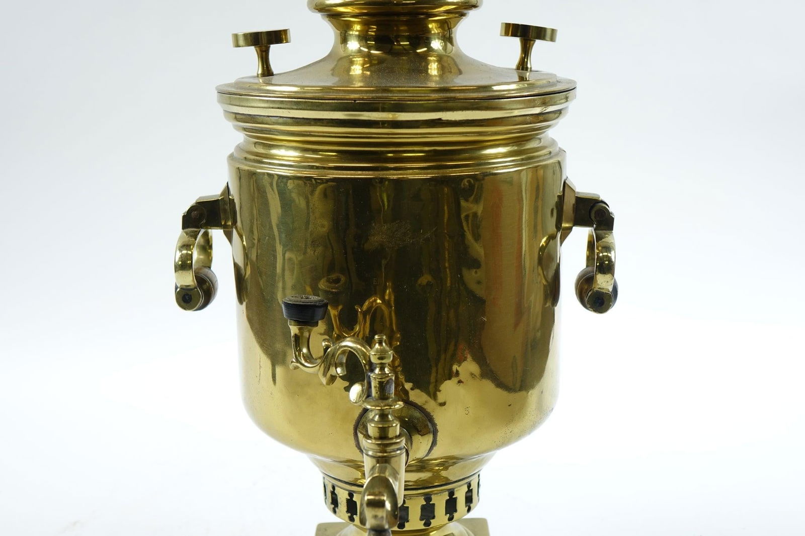Antique Brass Samovar – 19th Century With Stamps - 6