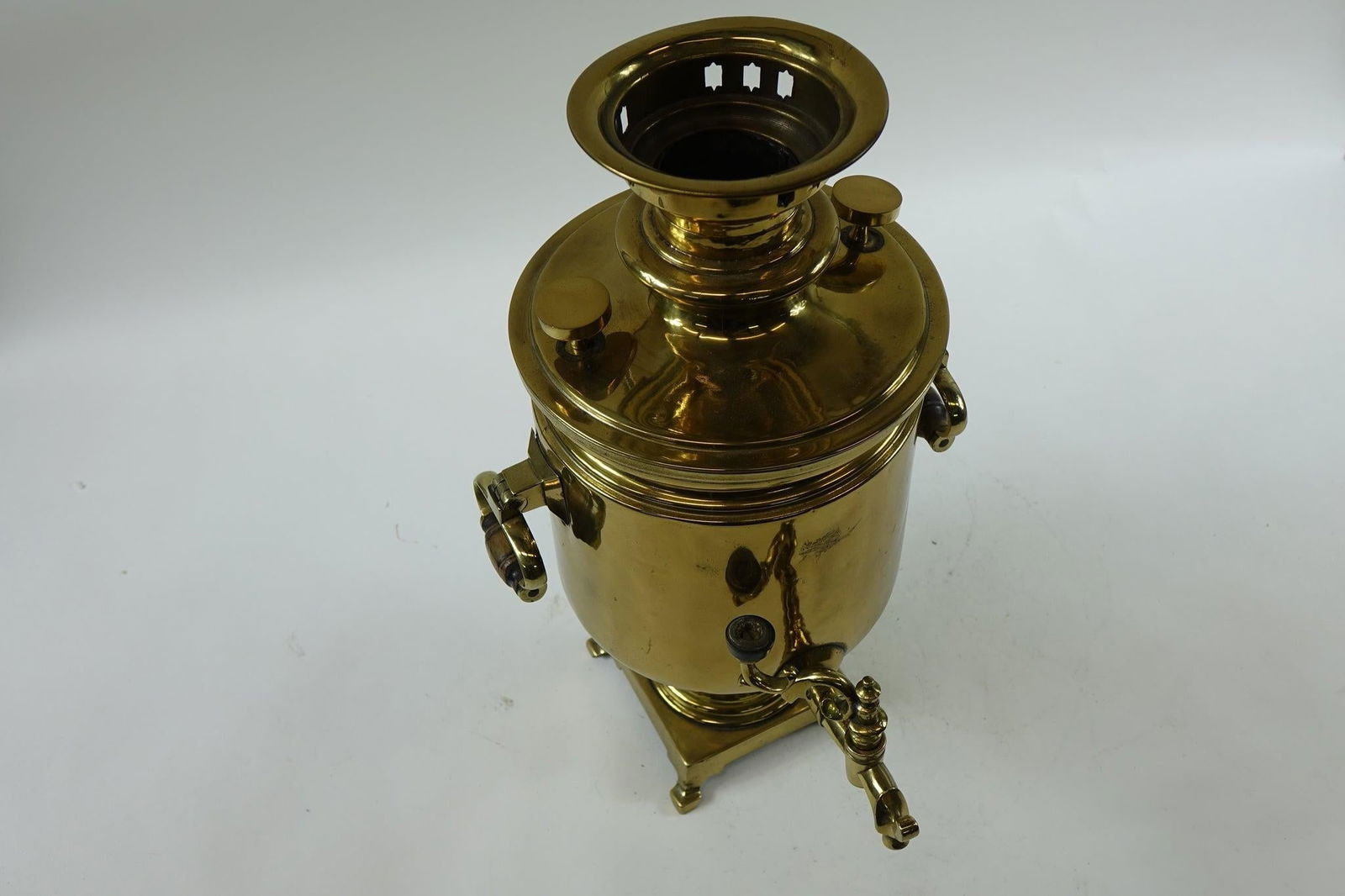 Antique Brass Samovar – 19th Century With Stamps - 7