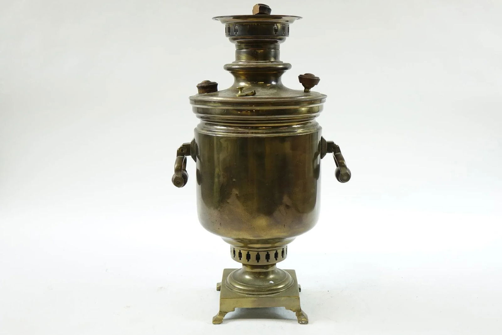 Antique Brass Russian Samovar 19th Century With Stamps 5 - 4