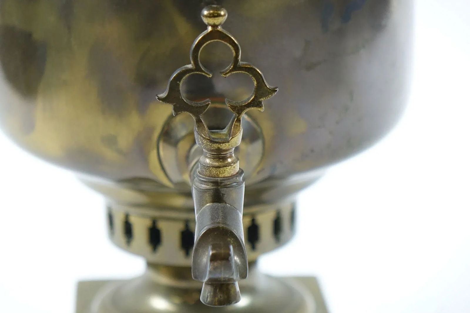 Antique Brass Russian Samovar 19th Century With Stamps 5 - 5