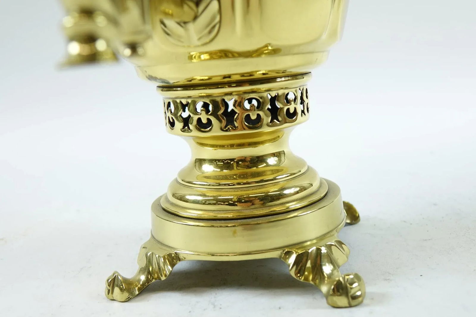 Antique Brass Russian Samovar 19th Century With Stamps 6 - 3