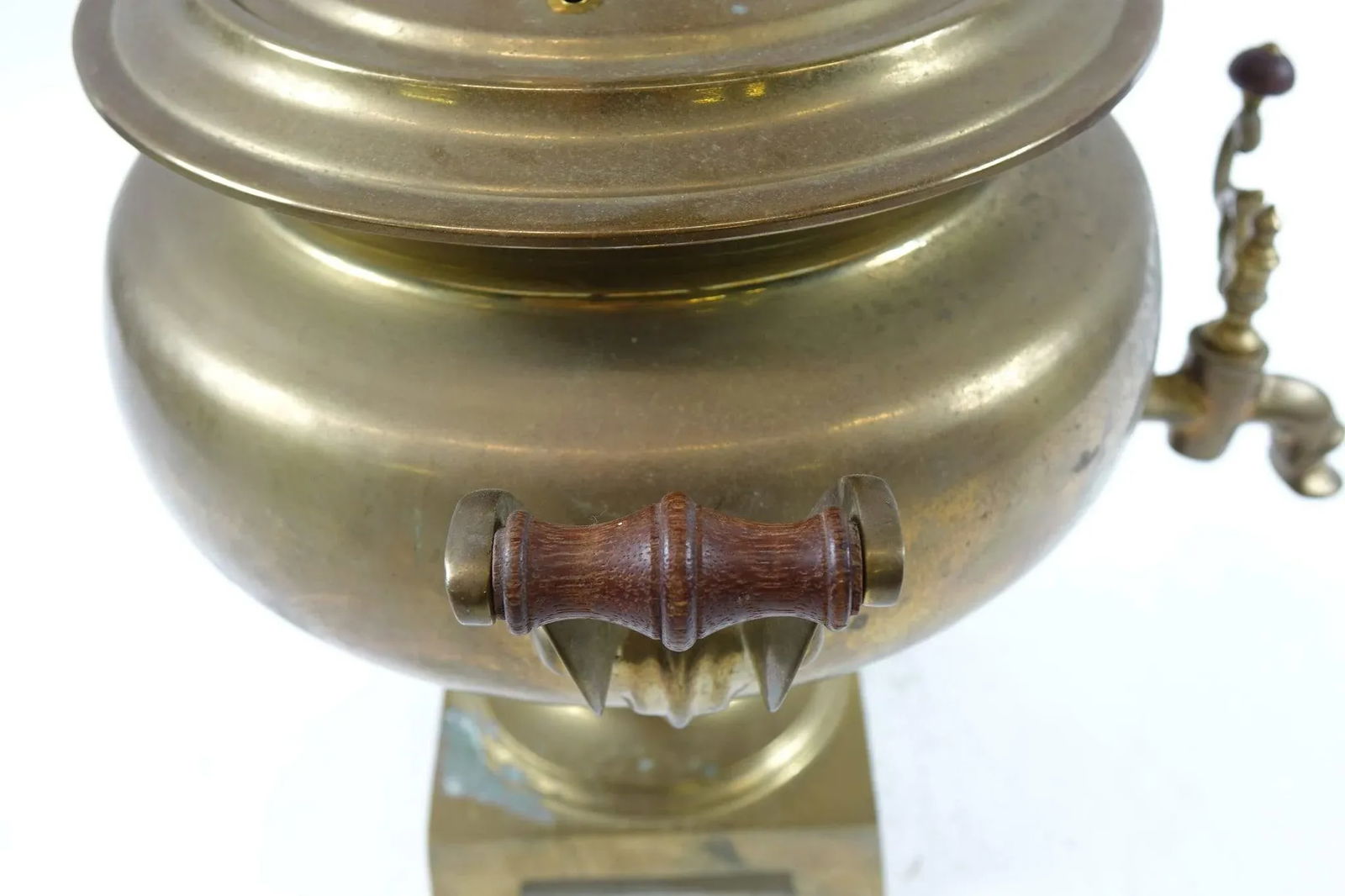 Antique Brass Russian Samovar 19th Century With Stamps 11 - 3