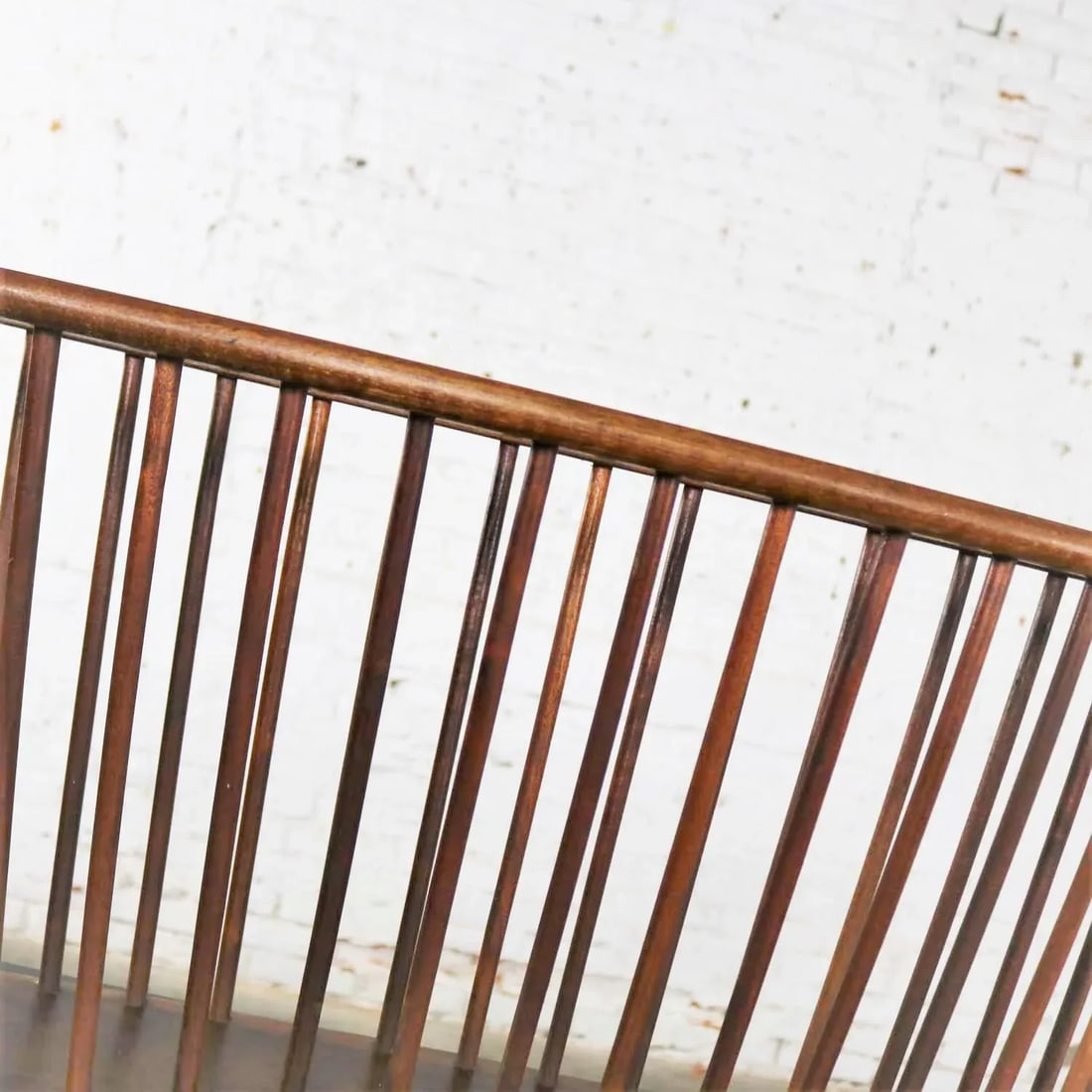 Larger Walnut Oval Magazine Rack Attributed to Arthur Umanoff for Washington Woodcraft - 9