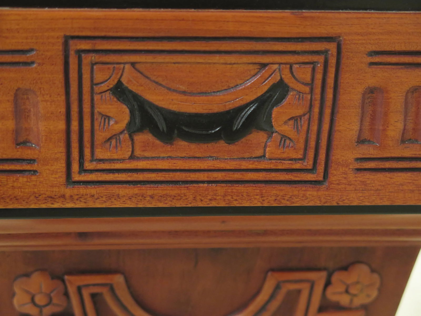 Mahogany Adam Style Carved Pedestals-A Pair - 4